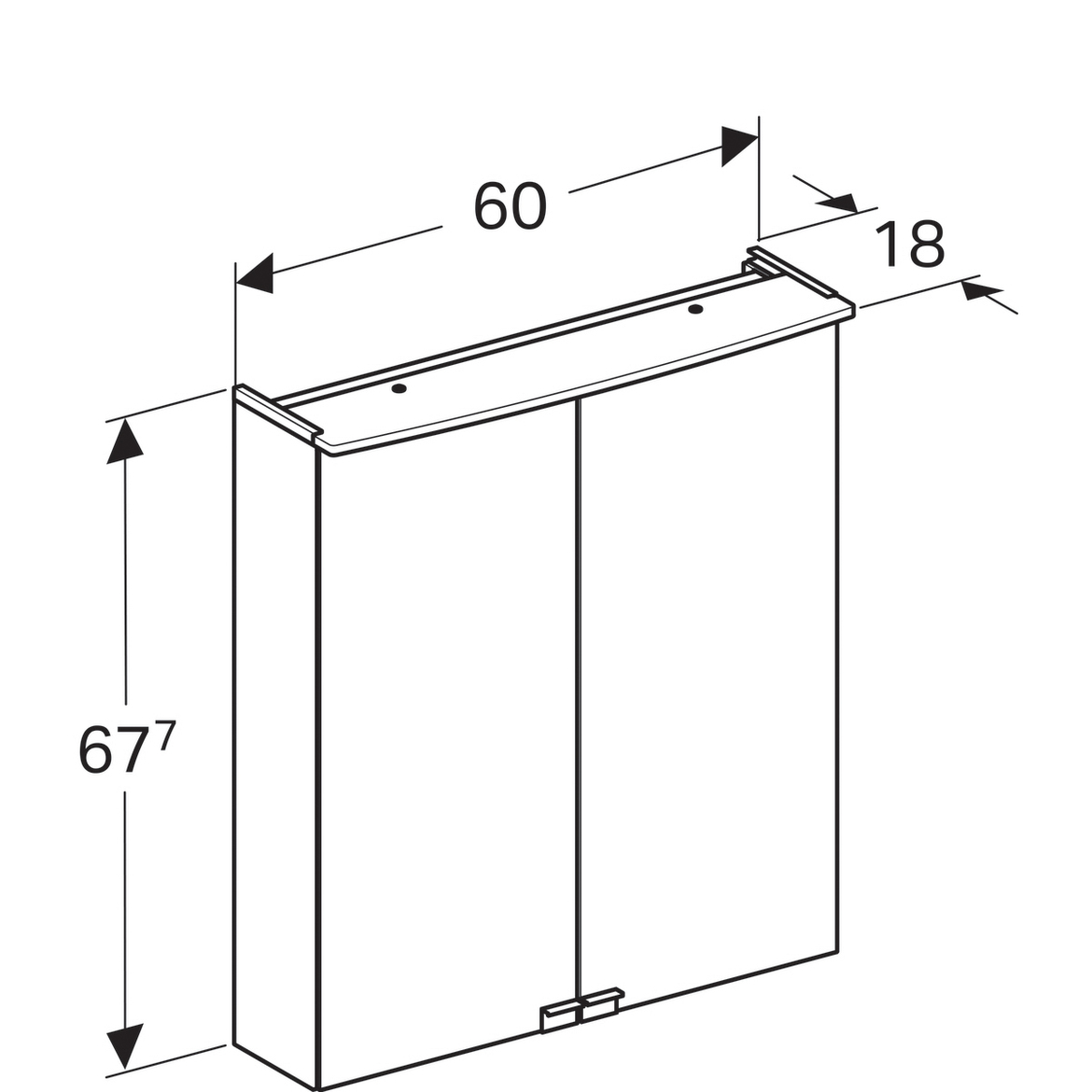 Комплект мебели Geberit Smyle для компактных ванных, 529.352.JR.6