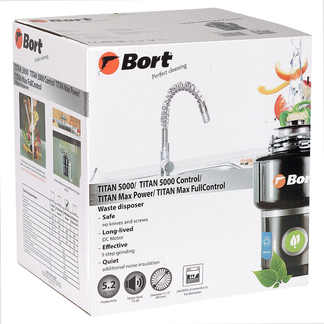 Измельчитель пищевых отходов Bort Titan MAX Power 91275790