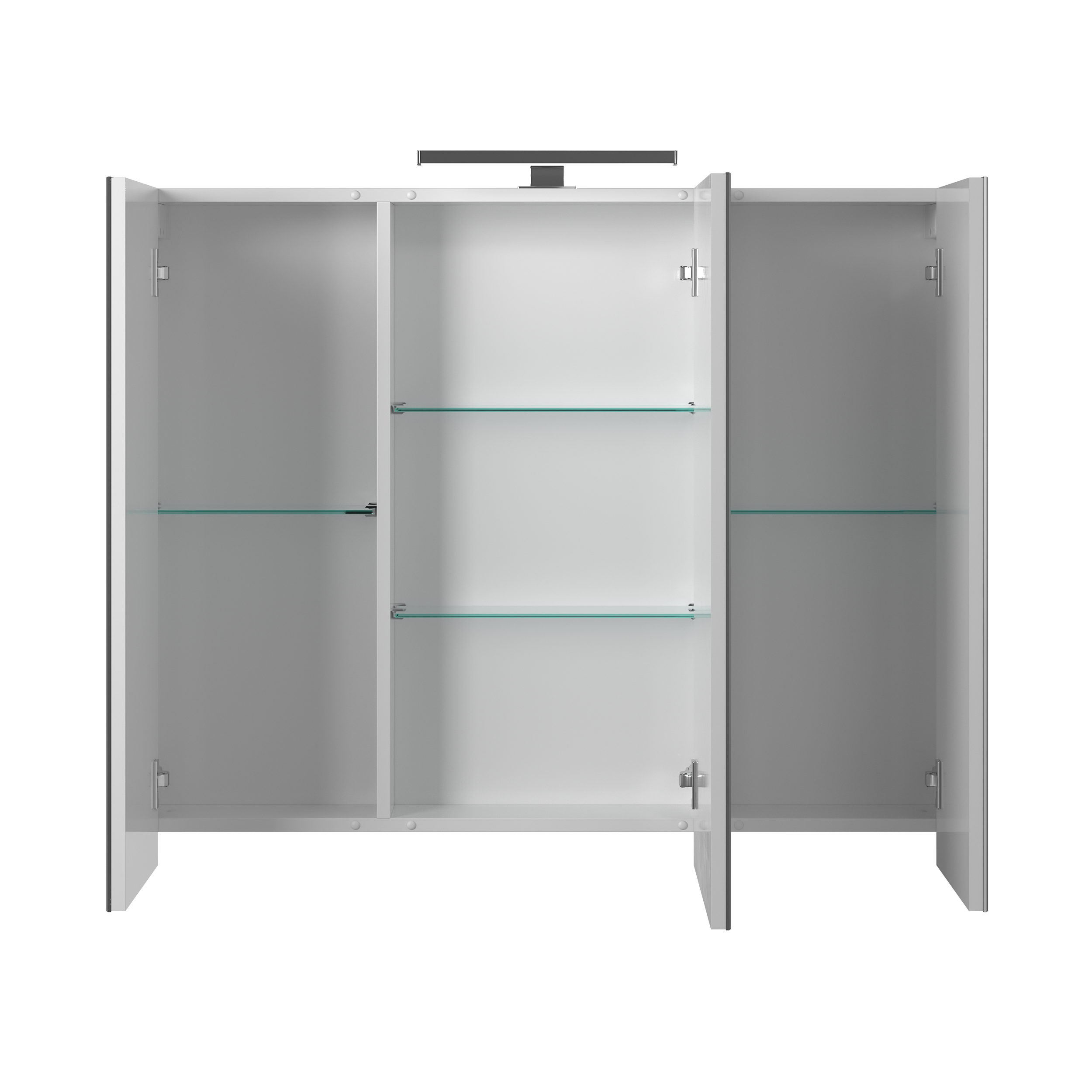 Зеркальный шкаф Briz Милана 100 см, белый глянец
