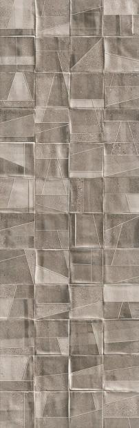 Керамическая плитка Meissen Плитка Nerina Slash рельеф серый 29x89