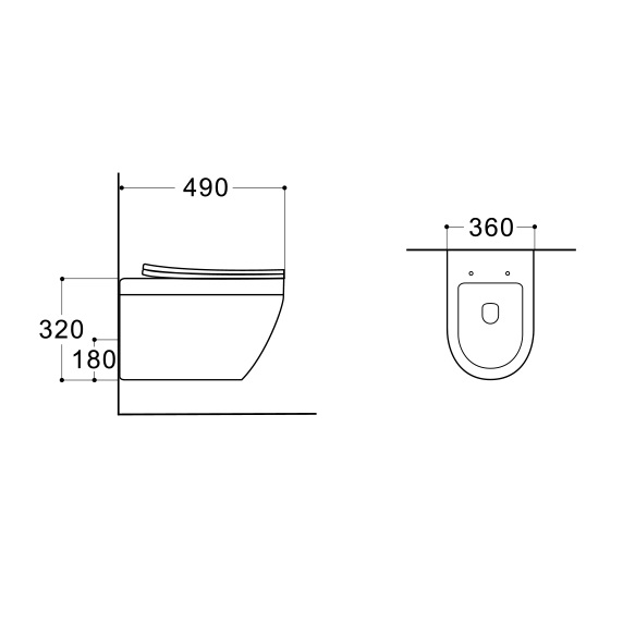 Унитаз подвесной безободковый Aquatek Лея AQ1199-00 с крышкой-сиденьем микролифт, белый