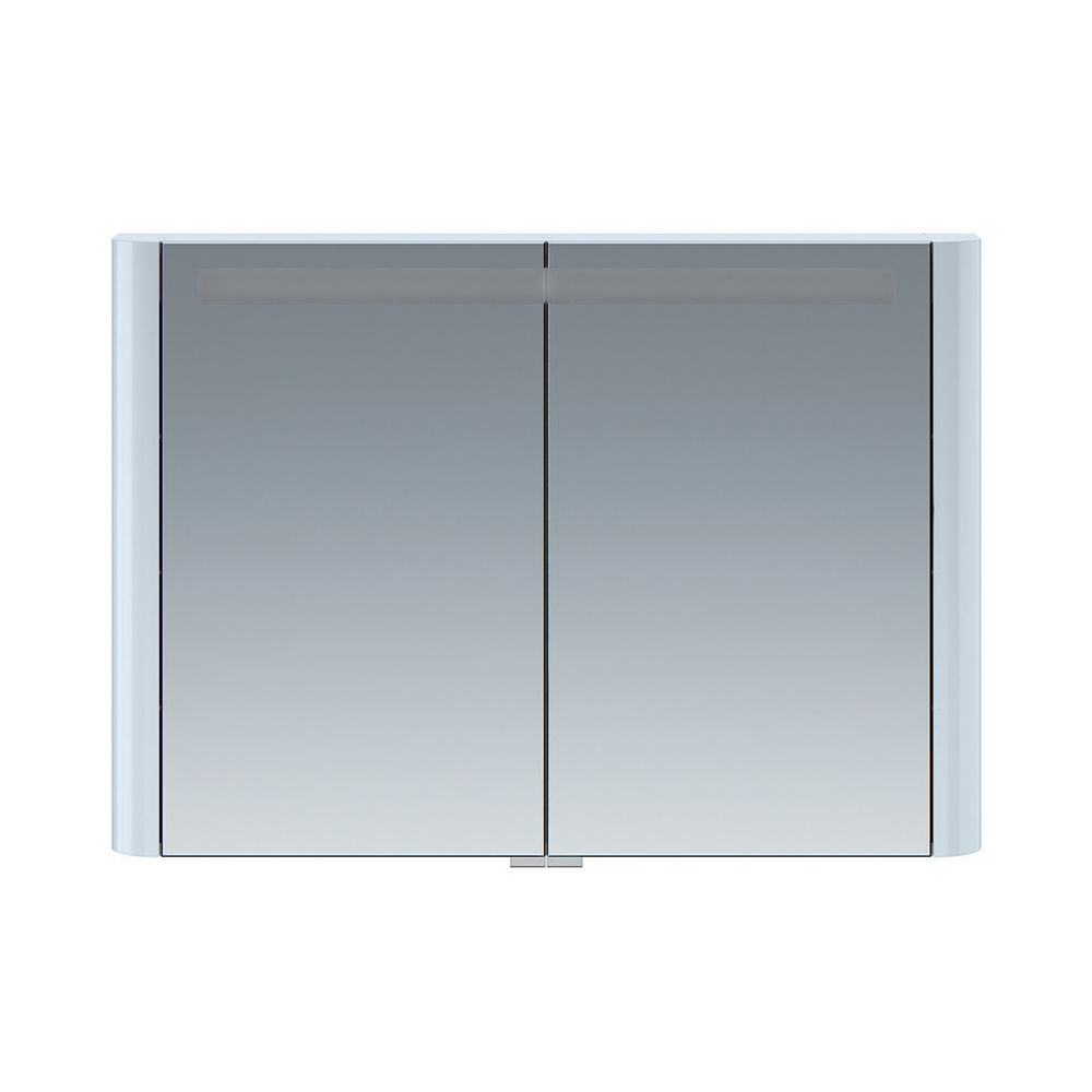 Зеркальный шкаф Am.Pm Sensation M30MCX1001BG 100 см, с подсветкой, светло-голубой 