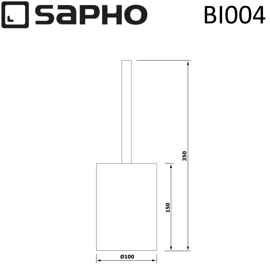 Ершик Sapho Bambus BI004 коричневый