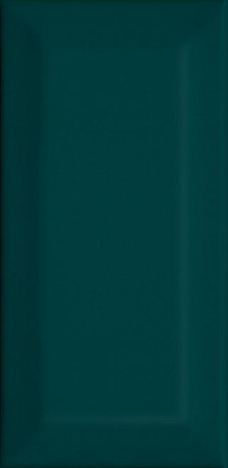 Плитка Клемансо зелёный тёмный грань 7.4х15