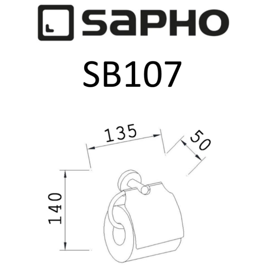 Держатель туалетной бумаги Sapho Samba SB107 хром