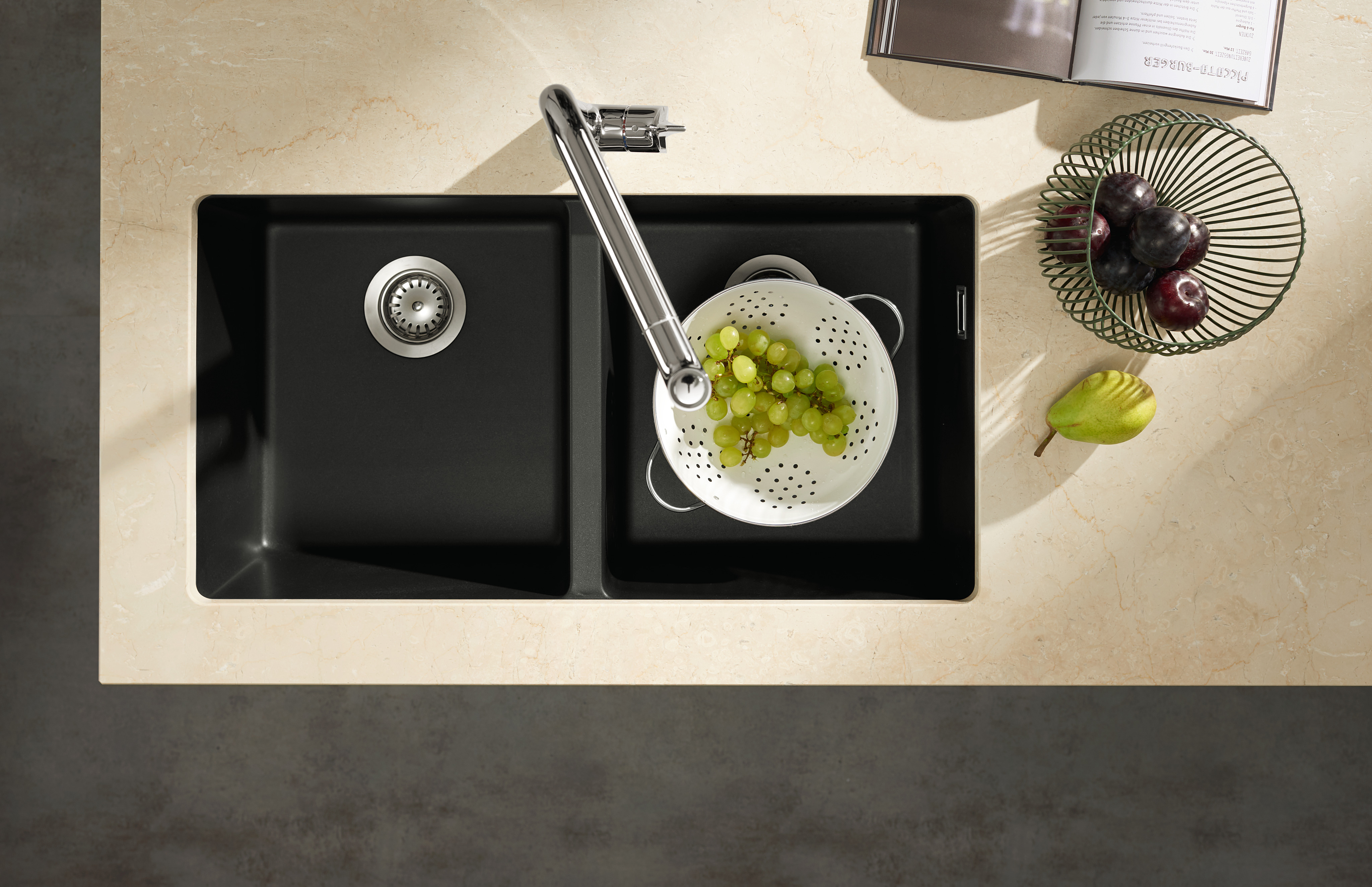 Кухонная мойка Hansgrohe S510-U770 43434170, черный графит