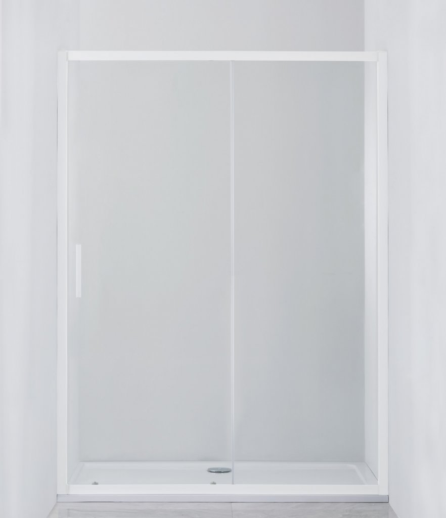 Душевая дверь Cezares RELAX-BF-1-110-C-Bi профиль белый стекло прозрачное 110см 
