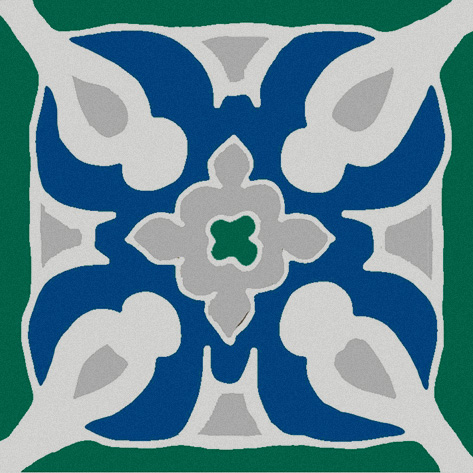 Керамическая плитка Kerama Marazzi Вставка Анвер 7 зеленый 4,85х4,85 