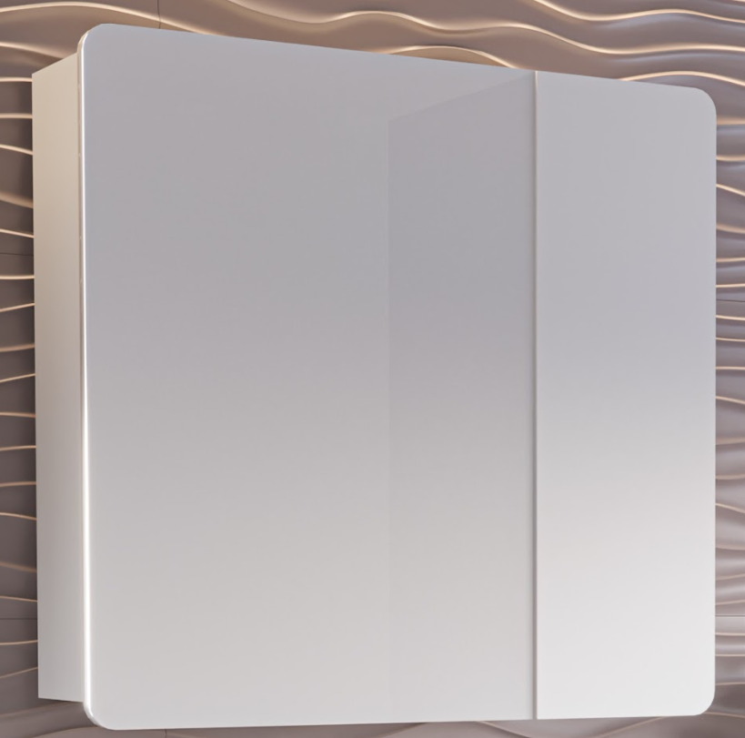 Зеркальный шкаф Stella Polar Адель 80 см SP-00001101 белый