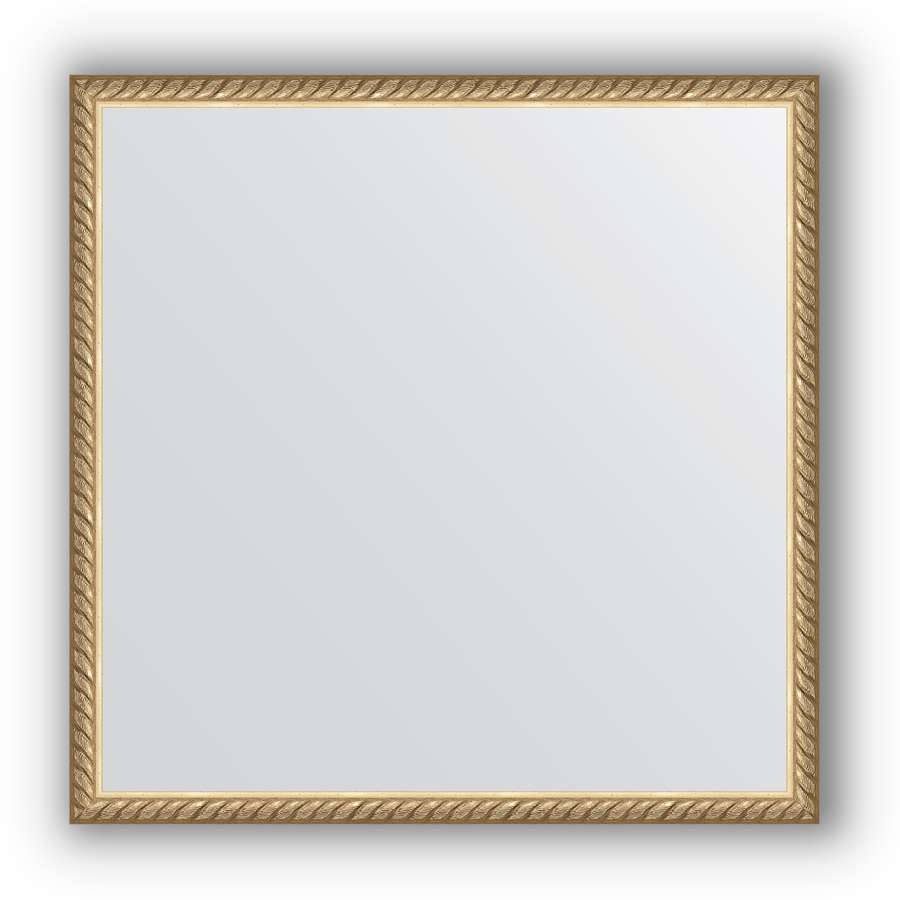 Зеркало в багетной раме Evoform Definite BY 0617 58 x 58 см, витая латунь 