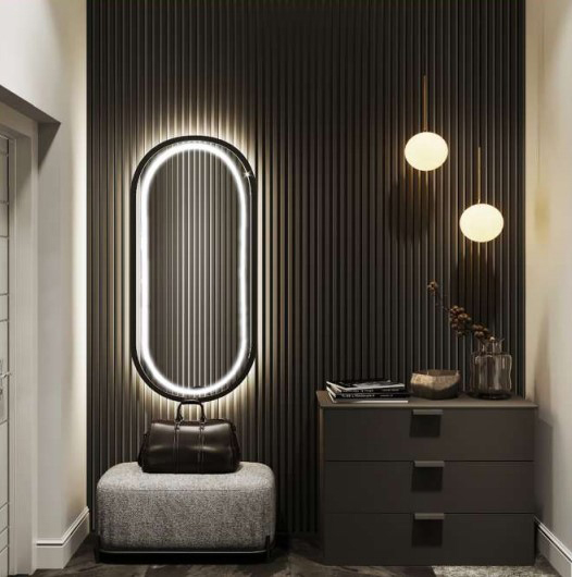 Зеркало Azario Виола-лофт 50 см LED-00002430 с подсветкой