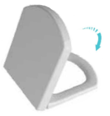 Крышка-сиденье для унитаза Bocchi Lavita A0331-001 с микролифтом, белое