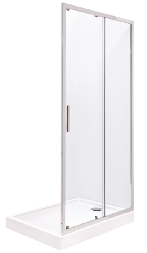 Душевая дверь Roca Town-N L2-E 140X195 см раздвижная MP2814012M, прозрачное стекло, хром 