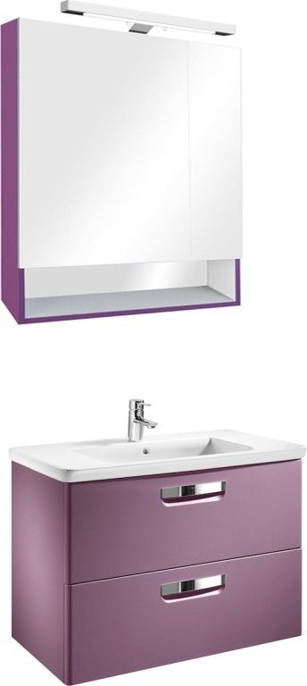 Зеркальный шкаф Roca Gap 80 фиолетовый