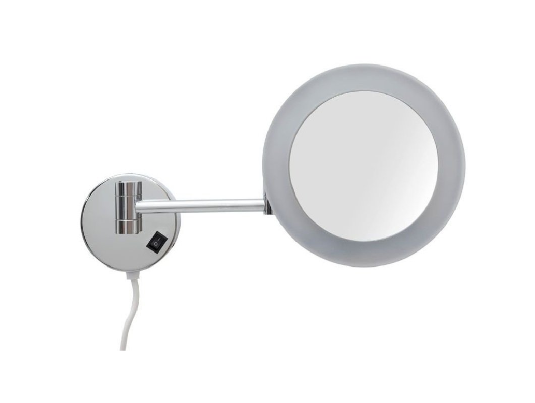 Косметическое зеркало Aquanet Lvyi 1806D, с LED-подсветкой, хром
