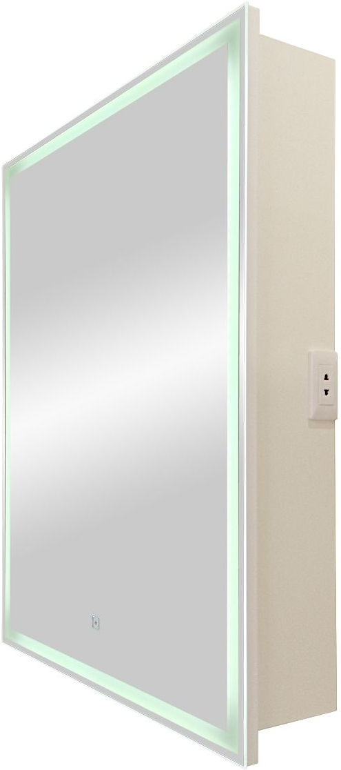 Зеркальный шкаф Art&Max Techno 60 см AM-Tec-600-800-1D-R-DS-F с подсветкой, белый