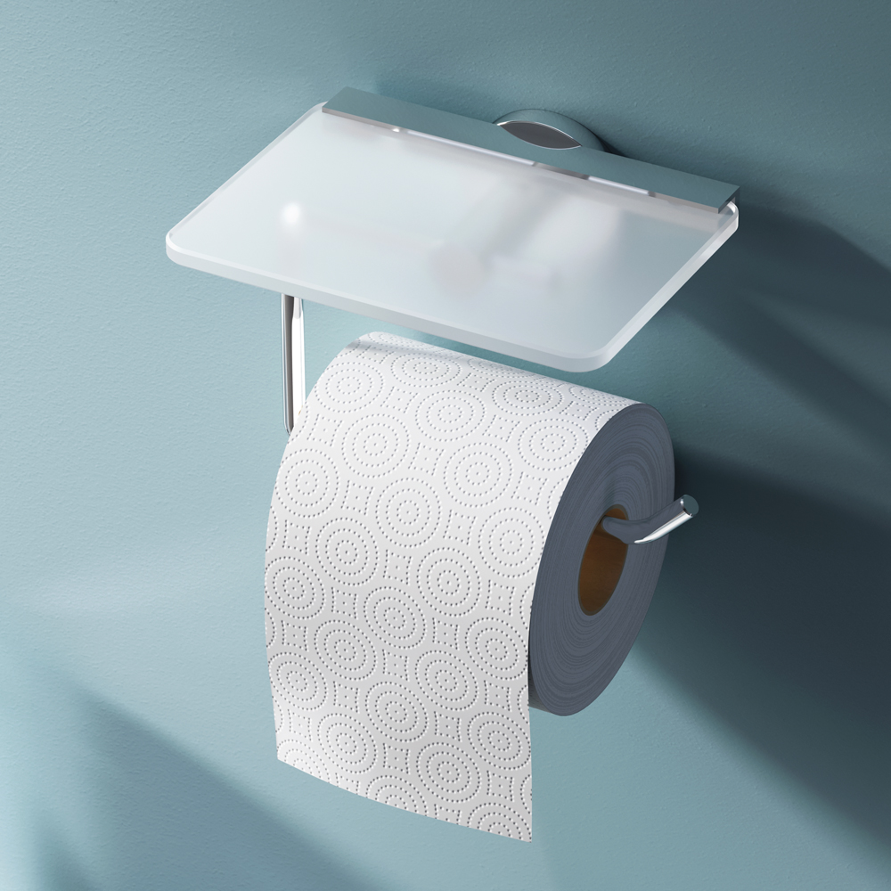 Держатель туалетной бумаги Am.Pm X-Joy A85A341500 с полкой для телефона, хром