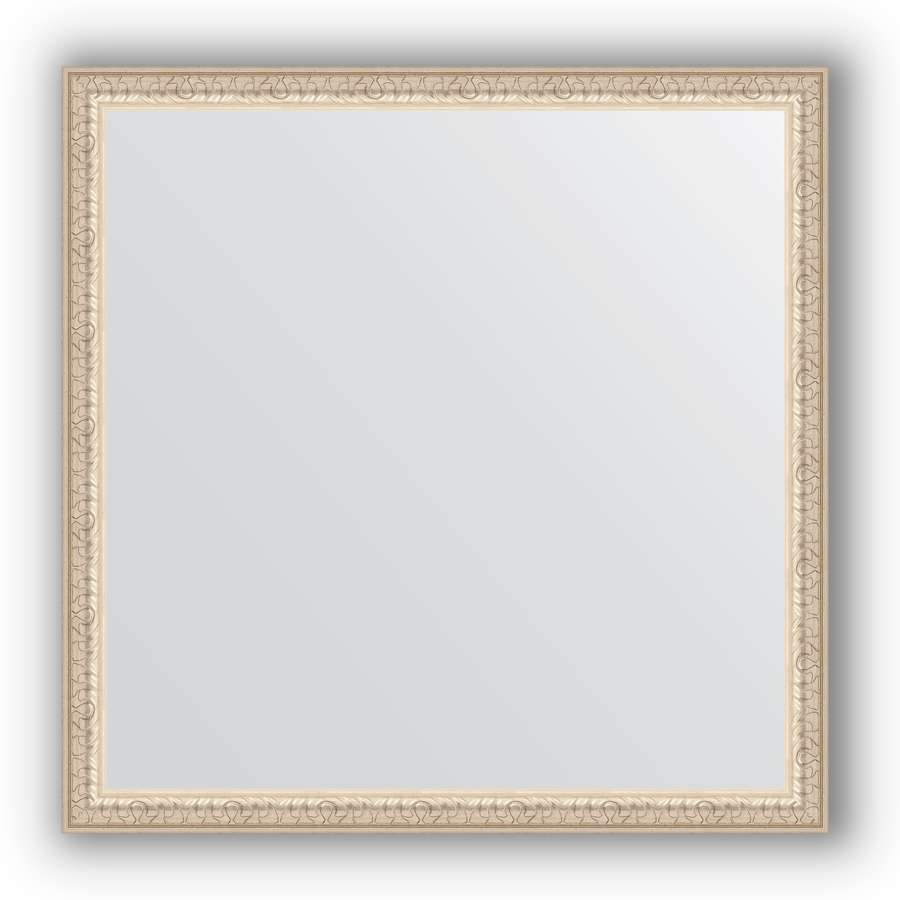 Зеркало в багетной раме Evoform Definite BY 1020 71 x 71 см, мельхиор 