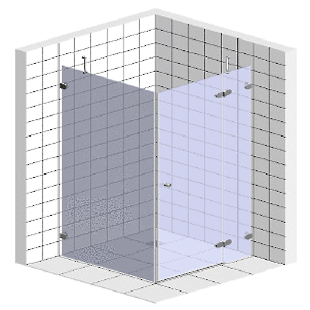 Душевой уголок с универсальной распашной дверью Wasserkraft Berkel 48P03 - 3 изображение