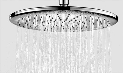 Верхний душ WasserKRAFT А030, &#216;250 мм, хром