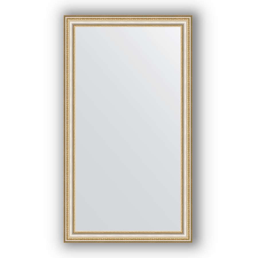 Зеркало в багетной раме Evoform Definite BY 1087 65 x 115 см, золотые бусы не серебре 