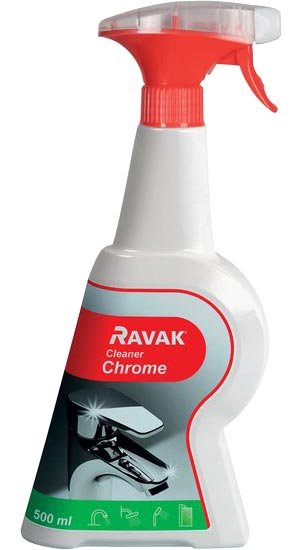 Средство для металлических поверхностей Ravak Cleaner Chrome X01106 500 мл, белый 