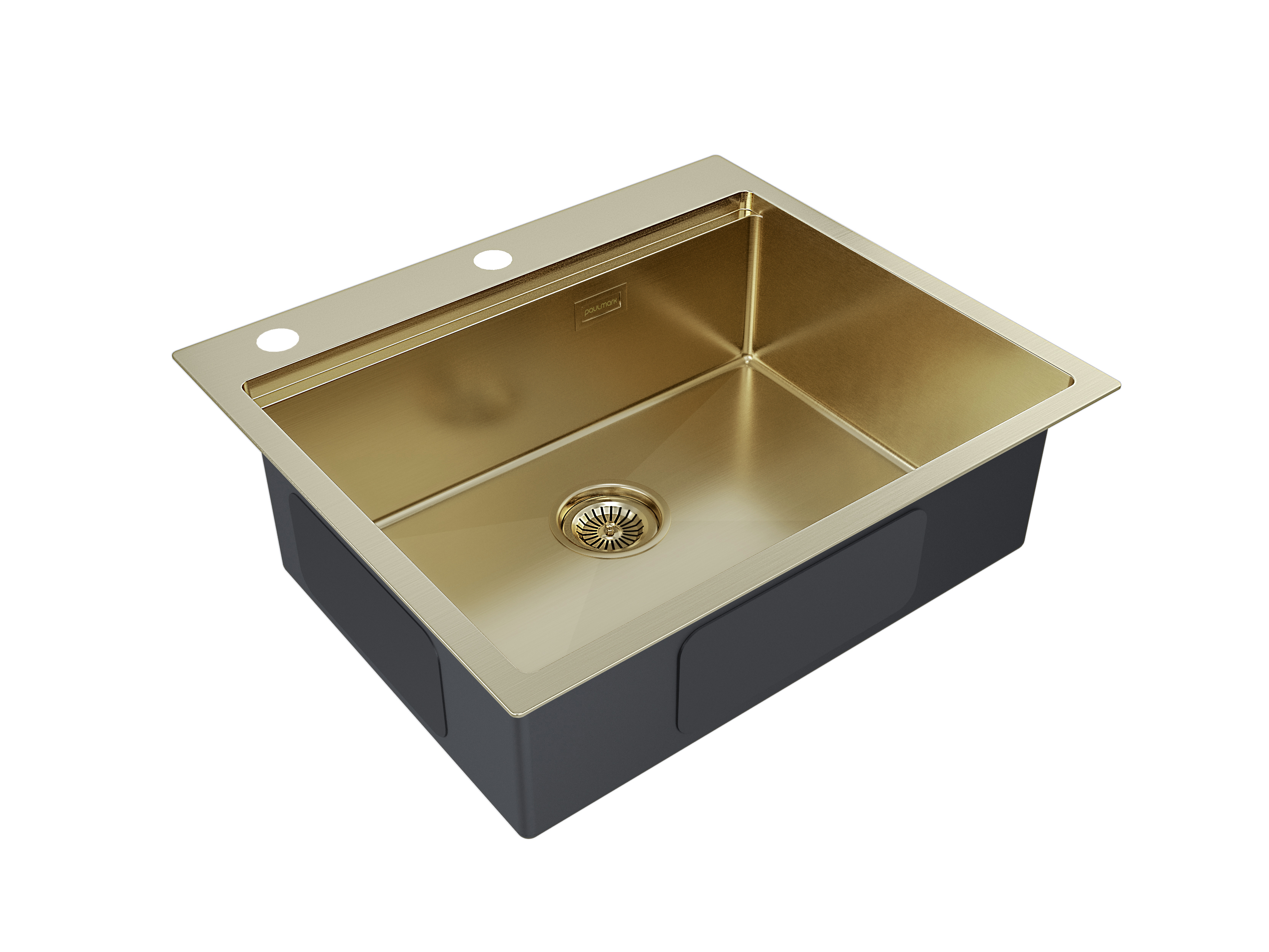 Мойка кухонная Paulmark Brim-Pro PM705951-BG брашированное золото