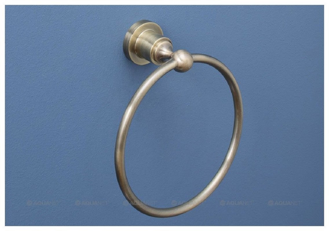 Полотенцедержатель-кольцо Aquanet 3880, бронза