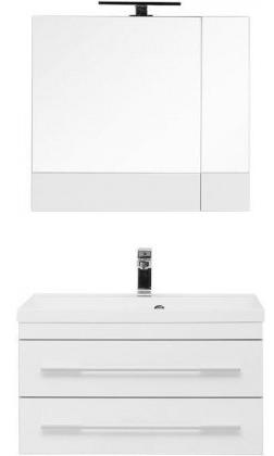 Комплект мебели для ванной Aquanet Верона 75 New белый зеркало камерино