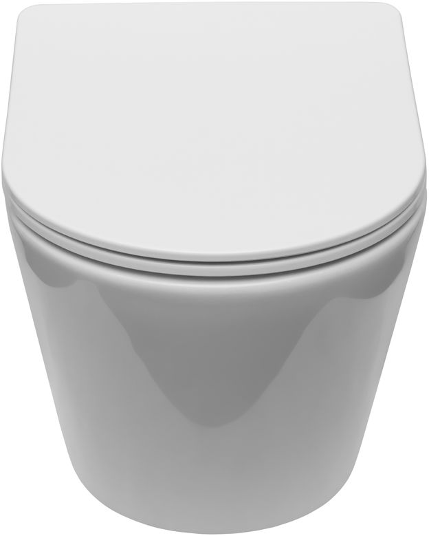 Унитаз подвесной безободковый Creto Logan L5 1005-001-L6W с крышкой-сиденьем микролифт, белый