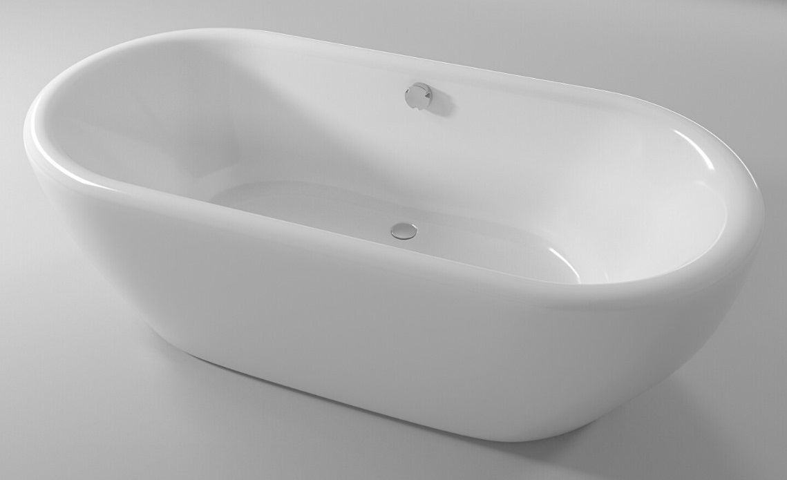 Акриловая ванна Riho Dua 180 см белая панель