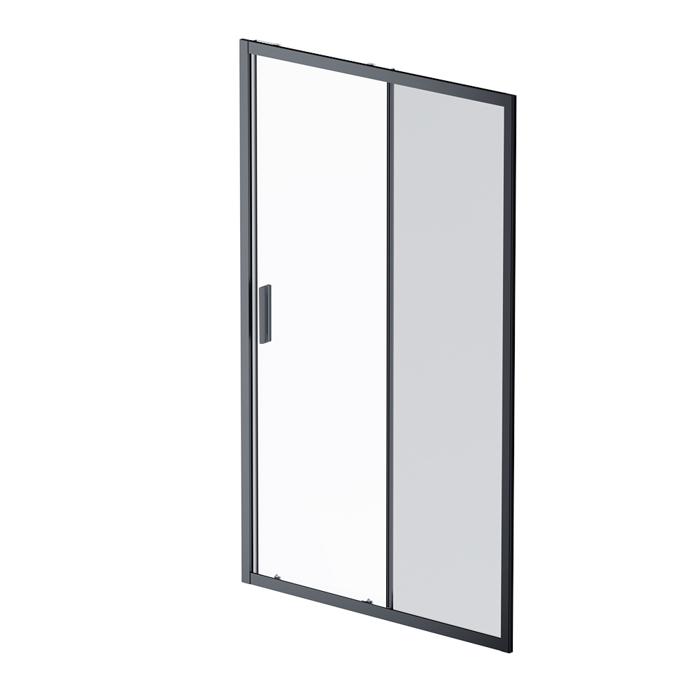 Душевая дверь Am.Pm Gem 120 см W90G-120-1-195BG стекло прозрачное / тонированное, профиль черный 