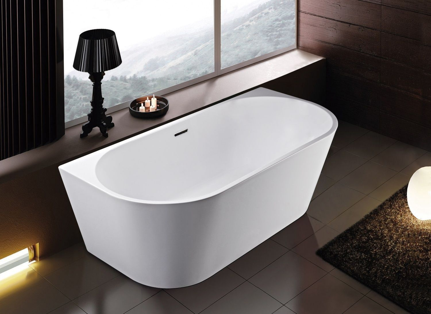 Акриловая ванна Art&Max 150х75 см AM-206-1500-750, белый