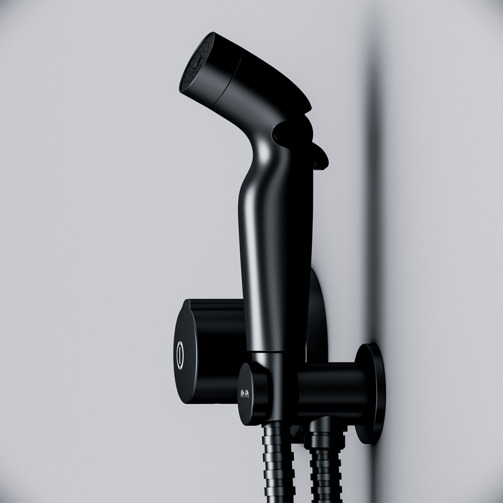 Гигиенический душ Am.Pm X-Joy F40P85A22 со смесителем, матовый черный