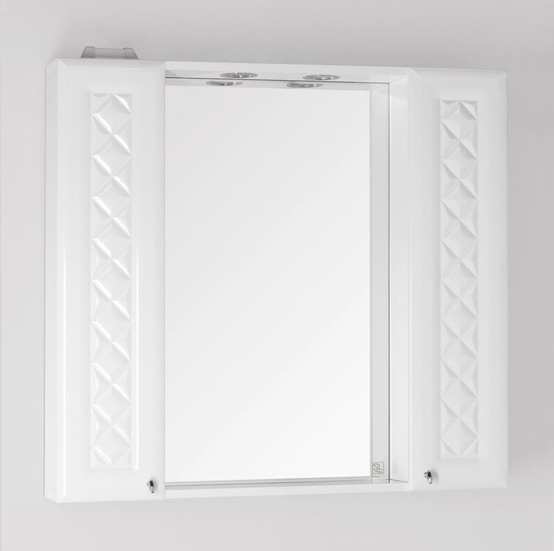 Зеркальный шкаф Style Line Канна 90/С белый