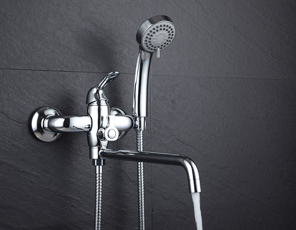 Смеситель для ванны с душем D&K Rhein.Ambrosius DA1343301 хром глянец - 6 изображение