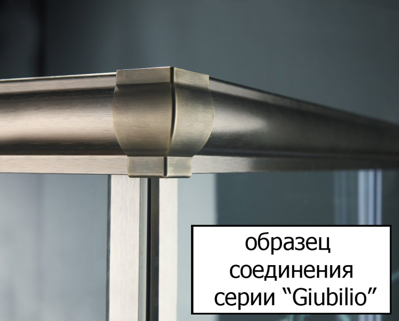 Душевой уголок Cezares Giubileo-A-2-90 прозрачное стекло золото