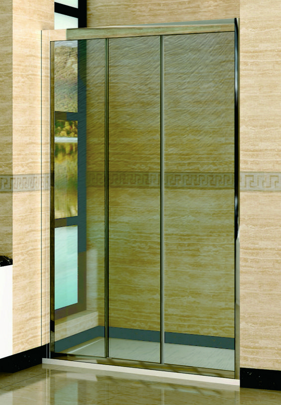 Душевая дверь в нишу RGW Classic CL-11 (1310-1360)х1850 профиль хром, стекло шиншила 