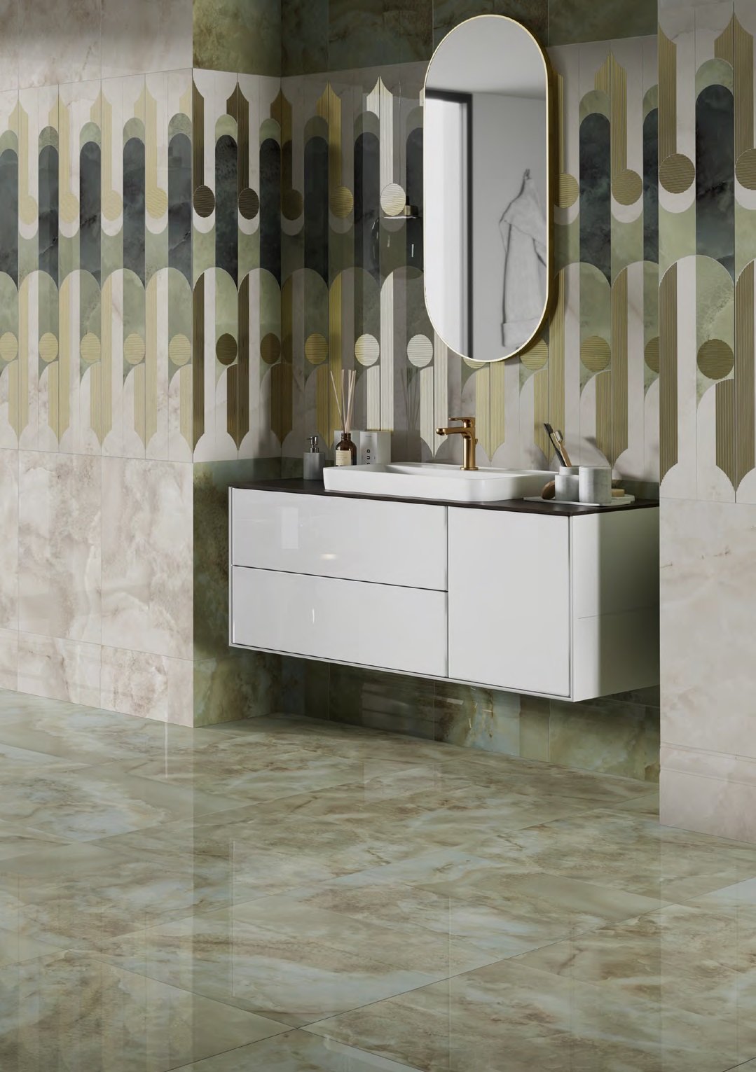 Керамическая плитка Kerama Marazzi Декор Джардини беж светлый мозаичный 37,5х45 - изображение 2