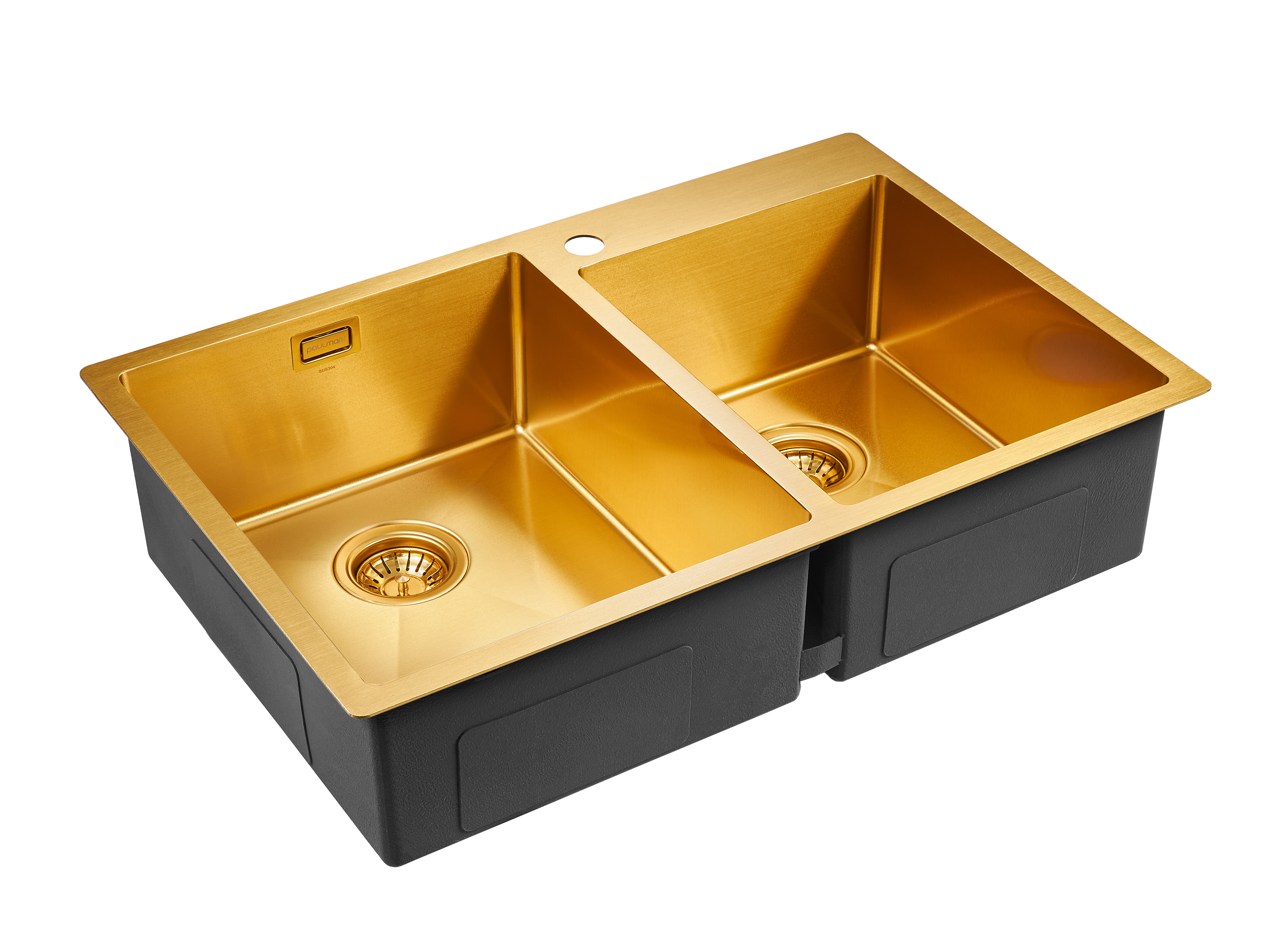 Мойка кухонная Paulmark Berman PM517851-BG брашированное золото