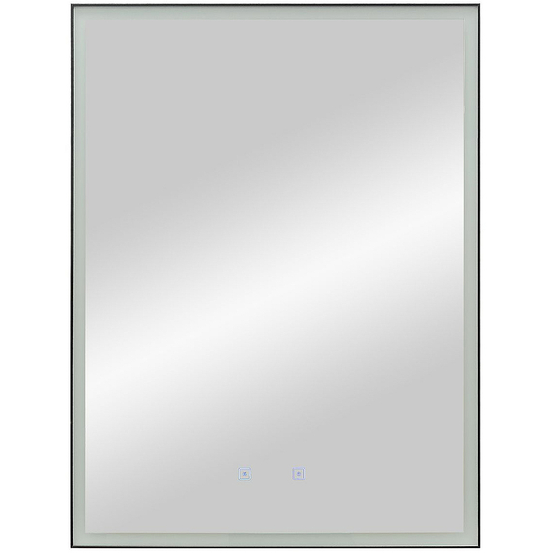 Зеркало Art&Max Arezzo 60 см AM-Are-600-800-DS-FC-H-Nero с подсветкой, черный 