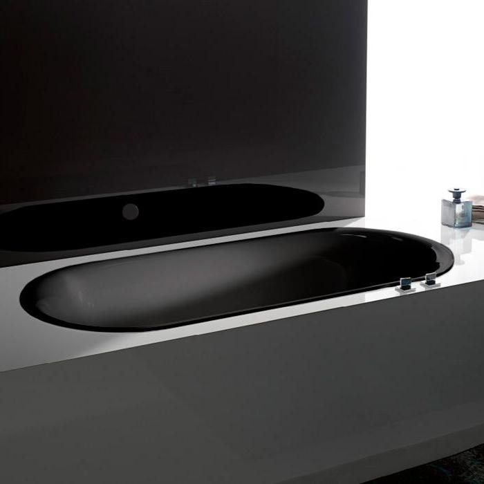 Стальная ванна Bette BetteLux Oval, с шумоизоляцией 190x90x45 см, цвет черное дерево(матовый), 3467-035