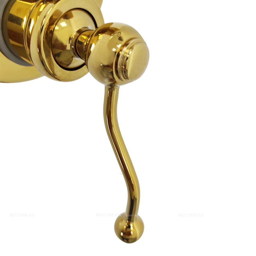 Смеситель для ванны с душем Paini Duomo 88OP6911 глянцевое золото, на 2 потребителя - изображение 3