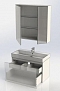 Комплект мебели для ванной Aquanet Йорк 85 белый - изображение 15