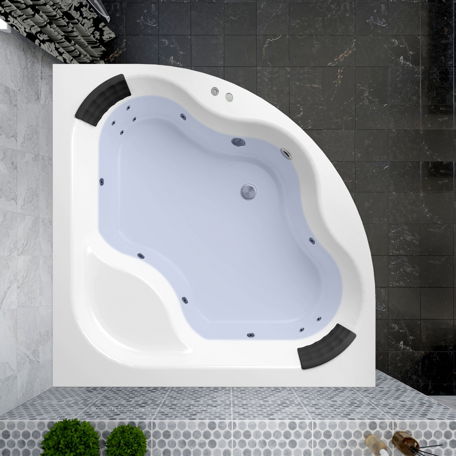 Акриловая ванна Lavinia Boho Aveo, 150x150 см, 36172H00 - изображение 5