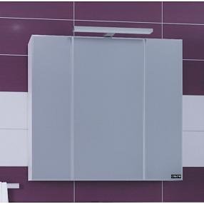 Зеркальный шкаф СаНта Стандарт 80 113011, цвет белый, с подсветкой