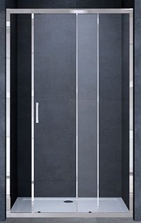 Душевая дверь Vincea Alpha 130x190 см, VDS-3AL130CL, профиль хром, стекло прозрачное
