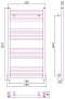 Полотенцесушитель водяной Сунержа Модус 100х50 см 00-0250-1050 без покрытия - 3 изображение