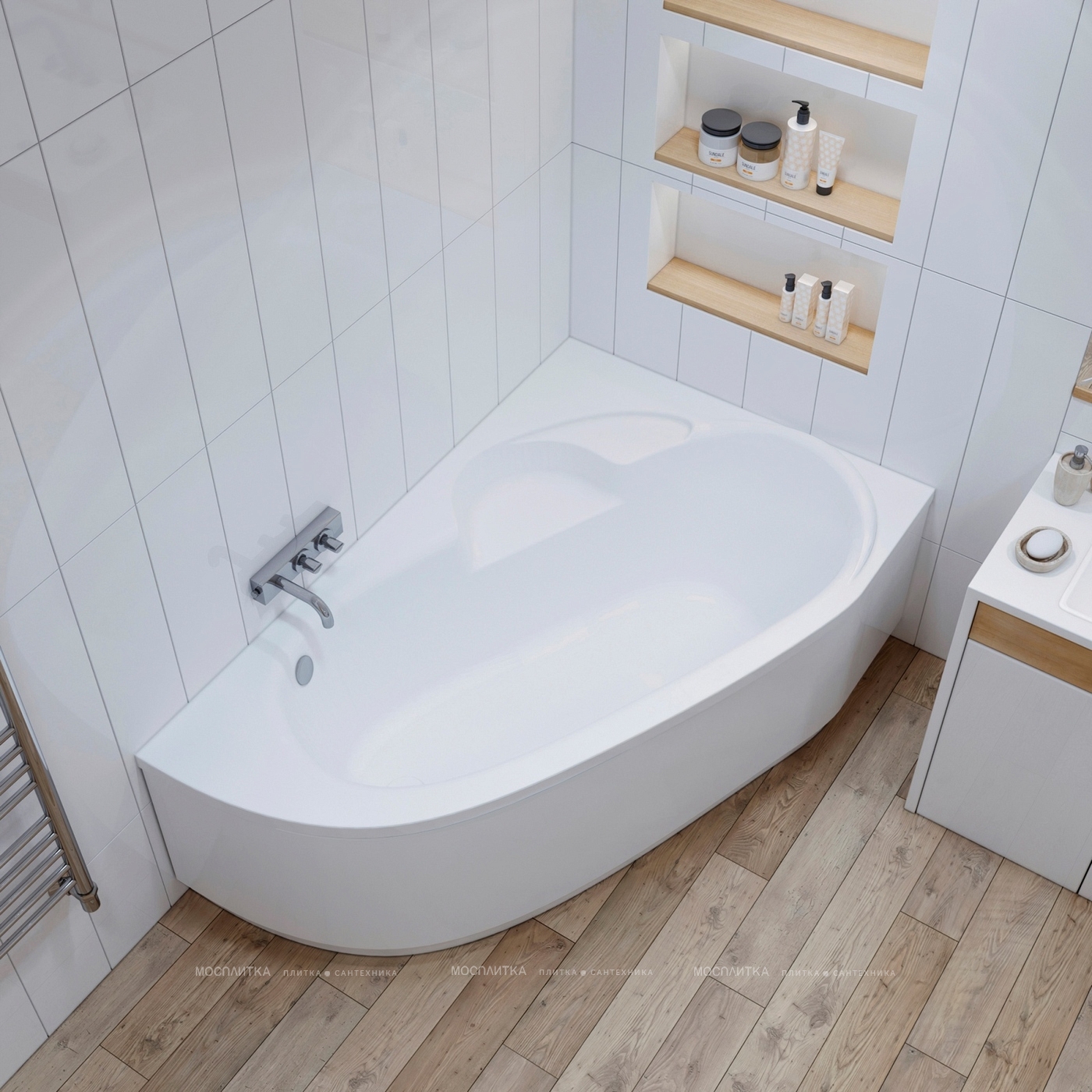Акриловая ванна Lavinia Boho Bell Pro, 140x95 см. правая, 36098H00 - изображение 4