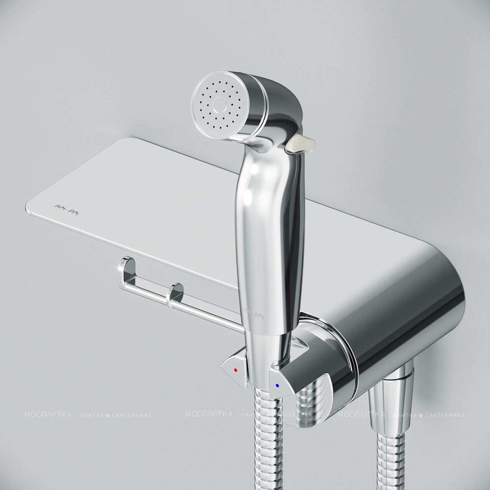 Гигиенический душ Am.Pm Func F0H8F900 со смесителем, хром глянец - изображение 3